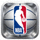 NBA篮球赛事直播图标 - 篮球与NBA标志结合
